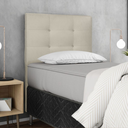 Ver imagem 2 de Cabeceira Estofada Cama Box Solteiro 90 cm Suede Bege
