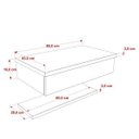 Ver imagem 4 de Bancada para Banheiro 80cm com Cuba Q39 e Prateleira 805w Metrópole