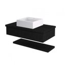 Ver imagem 3 de Bancada para Banheiro 80cm com Cuba Q39 e Prateleira 805w Metrópole