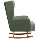 Ver imagem 6 de Poltrona de Amamentação Balanço Base Milka Liz D02 Couríssimo Tramado Verde C-296 C-120 - Lyam