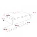 Ver imagem 3 de Bancada para Banheiro 80cm com Cuba Q39 e Prateleira 805W Metrópole 