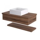 Ver imagem 4 de Bancada para Banheiro 80cm com Cuba Q39 e Prateleira 805W Metrópole 