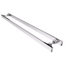 Ver imagem 3 de Puxador Inox Para Porta Pivotante Madeira Vidro 2 metro