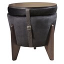 Ver imagem 4 de Pufe Mesa Centro Baú Pés Preto Veludo Preto Soft Tampo Preto