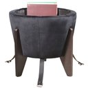 Ver imagem 6 de Pufe Mesa Centro Baú Pés Preto Veludo Preto Soft Tampo Preto