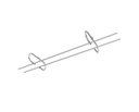 Ver imagem 5 de Suporte Aéreo para Taças Reto 25cm Elegante Cozinha Schmitt:Inox