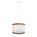 Ver imagem 2 de Luminária de Teto Ravel Aconchegante Sofisticado Tela Rattan:branco