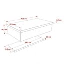 Ver imagem 4 de Bancada para Banheiro 80cm com Cuba Q39 e Prateleira 805W Metrópole Marrom/Carvalho Dark