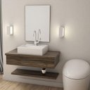 Ver imagem 1 de Bancada para Banheiro 80cm com Cuba Q39 e Prateleira 805W Metrópole 