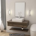 Ver imagem 6 de Bancada para Banheiro 80cm com Cuba Q39 e Prateleira 805W Metrópole 