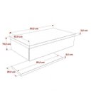 Ver imagem 4 de Bancada para Banheiro 80cm com Cuba Q39 e Prateleira 805W Metrópole Marrom/Carvalho