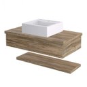 Ver imagem 3 de Bancada para Banheiro 80cm com Cuba Q39 e Prateleira 805w Metrópole