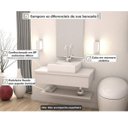 Ver imagem 6 de Bancada para Banheiro 80cm com Cuba Q39 e Prateleira 805w Metrópole