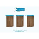 Ver imagem 5 de Guarda Roupa +cômoda 2 Peças Qc347 Jatobá - Santos Andirá