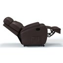 Ver imagem 5 de Poltrona do Papai Reclinável em Corino Importado Cor Marrom Manual com Massagem - Modelo Florença