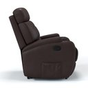 Ver imagem 4 de Poltrona do Papai Reclinável em Corino Importado Cor Marrom Manual com Massagem - Modelo Florença