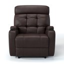 Ver imagem 2 de Poltrona do Papai Reclinável em Corino Importado Cor Marrom Manual com Massagem - Modelo Florença