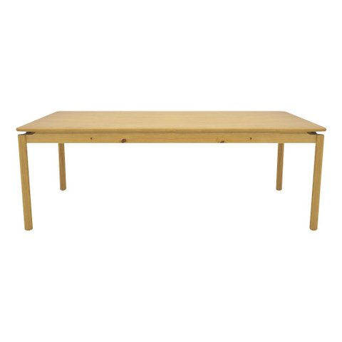 Mesa de Jantar de Madeira Taeda Zelda 220cm Natural/Voss - Gran Belo