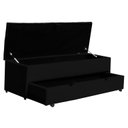 Ver imagem 4 de Calçadeira Baú Sapateira 90cm Ayla Suede Capitonê