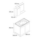 Ver imagem 3 de Gabinete com Espelho e Cuba Madrid Gaam Gabinetes