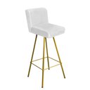 Ver imagem 2 de Kit 10 Banqueta Alta Lexi Dourado Branco