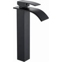Ver imagem 1 de Torneira Banheiro Lavabo Monocomando Bica Alta Roma Black/preta - Demima