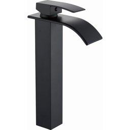 Torneira Banheiro Lavabo Monocomando Bica Alta Roma Black/preta - Demima - 1