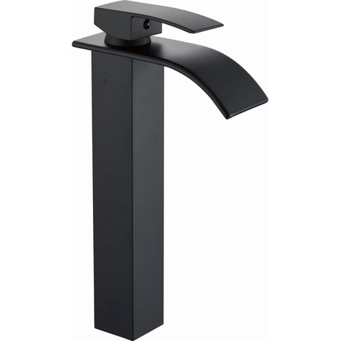Torneira Banheiro Lavabo Monocomando Bica Alta Roma Black/preta - Demima