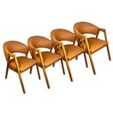Ver imagem 2 de Kit 4 Poltronas Sala de Estar Lithi Tecido Macau Braços Confortáveis Ergônomica em Madeira Maciça