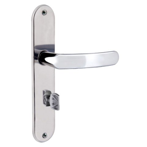 Fechadura de Aço Inox Polido Premium /71 para Banheiro - 71981 - Aliança Fech. Inox Premium /wc 2800