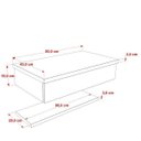 Ver imagem 4 de Bancada para Banheiro 80cm com Cuba Canoa L45 e Prateleira 805W Metrópole Marrom/Carvalho