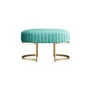 Ver imagem 1 de Recamier Puff Glow Veludo Turmalina 75 Cm - Zahav Estofados
