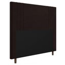Ver imagem 1 de Cabeceira Cama Box Casal King Size Ferrara 193cm Marrom