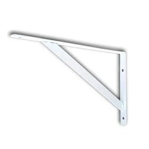 Mão Francesa de 50cm com Reforço Branca - Bomfix