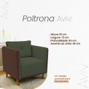 Ver mais imagens de Kit 2 Poltronas Aviv para Sala Escritório Recepção Linho Premium Easy Clean Corino Premium Luxo