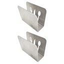 Ver imagem 1 de Kit Porta Guardanapos de Mesa Cozinha Suporte Aço Inox 304 - 2 unidades - Tubrax