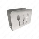 Ver imagem 3 de Kit Porta Guardanapos de Mesa Cozinha Suporte Aço Inox 304 - 2 unidades - Tubrax