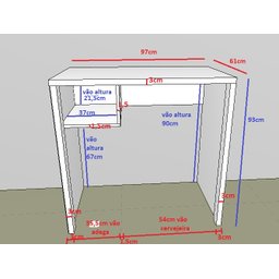Bar Bancada para Embutir Cervejeira e Adega Vinho - 2