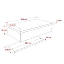 Ver imagem 4 de Bancada para Banheiro 80cm com Cuba Folha F44 e Prateleira 805W Metrópole Branco/Snow