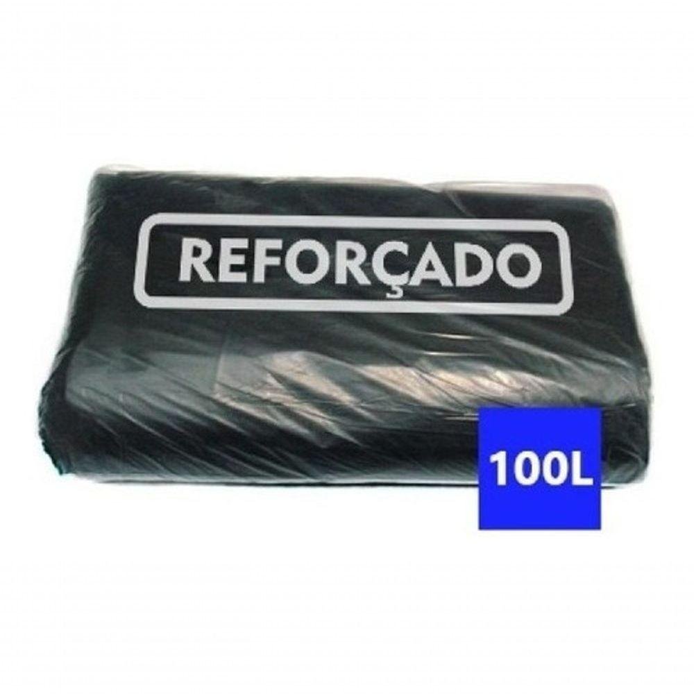 Saco de Lixo 100 Lts Preto Reforçado 90x105 Pct C/ 5kg - 1