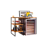 Adega Estilo Industrial Aço Ferro Robusta Cor Preto Mdf Claro Ad-02 - 2