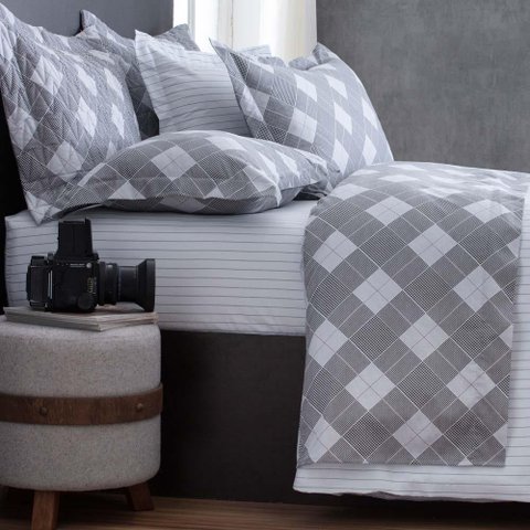 Colcha King 300 Fios Glen - Naturalle Fashion Estampado