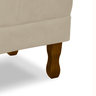 Puff Retro Decorativo Suede Bege Sala Quarto - 3