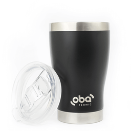 Copo Térmico Aço Inox Parede Dupla e Isolamento a Vácuo com Tampa 473 Ml Oba Térmic - 1
