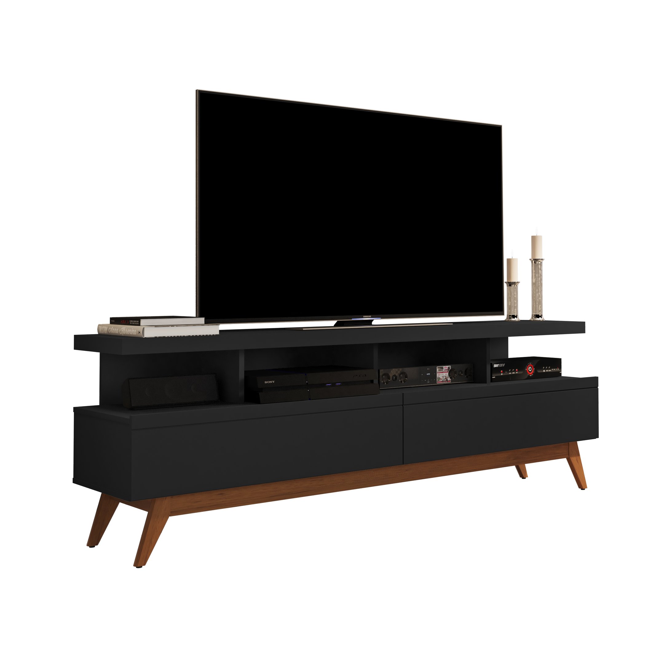 Rack Vivare Wood 1.6: Black | MadeiraMadeira