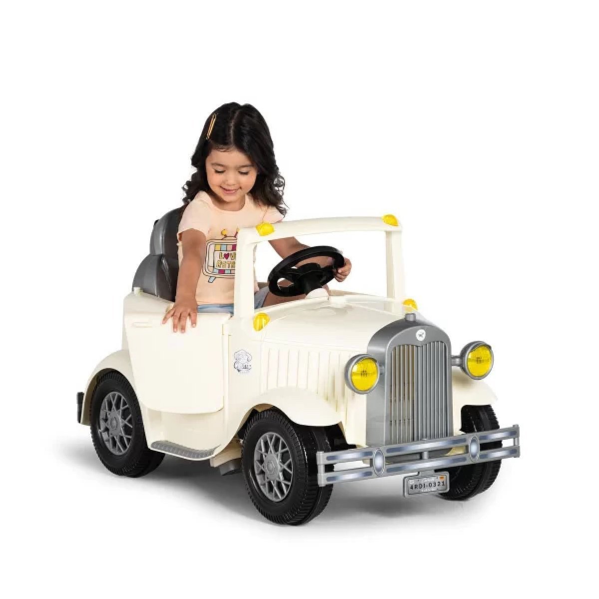 Carrinho De Passeio E Pedal Calhambek Amarelo Calesita 1032 - 1