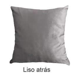 Kit 2 Capas para Almofada Drapeada em Veludo Quadrada 60x60 Cinza Claro - 5