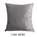 Ver imagem 5 de Kit 2 Capas para Almofada Drapeada em Veludo Quadrada 60x60 Cinza Claro