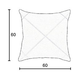 Kit 2 Capas para Almofada Drapeada em Veludo Quadrada 60x60 Cinza Claro - 4