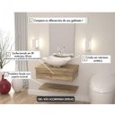 Ver imagem 6 de Bancada para Banheiro Cuba Abaulada L42 com Prateleira 605w Metrópole